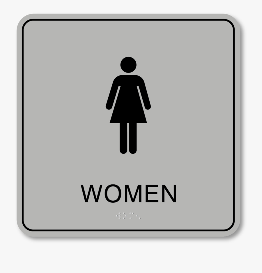 False - Women Restroom Sign Png, Transparent Clipart