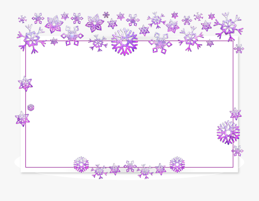 Frame Border Card Xmas Christmas Snow Flake Free Transparent Clipart Clipartkey