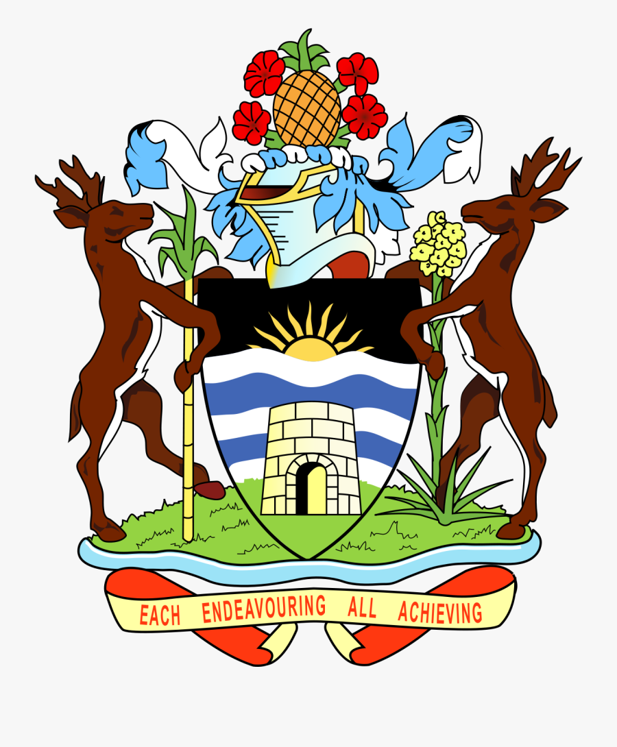 Coat Of Arms Of Antigua And Barbuda, Transparent Clipart