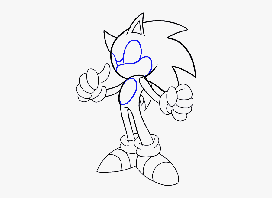 Drawing Sonic Free Download On Unixtitan - Comic Characters How To Draw, Transparent Clipart