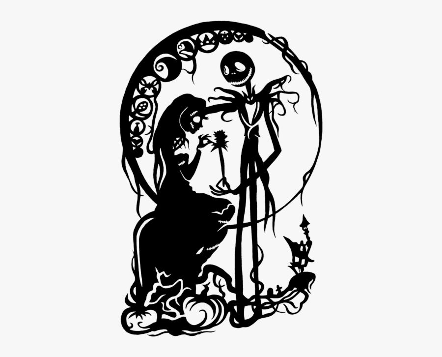 Nightmare Before Christmas Black And White, Transparent Clipart
