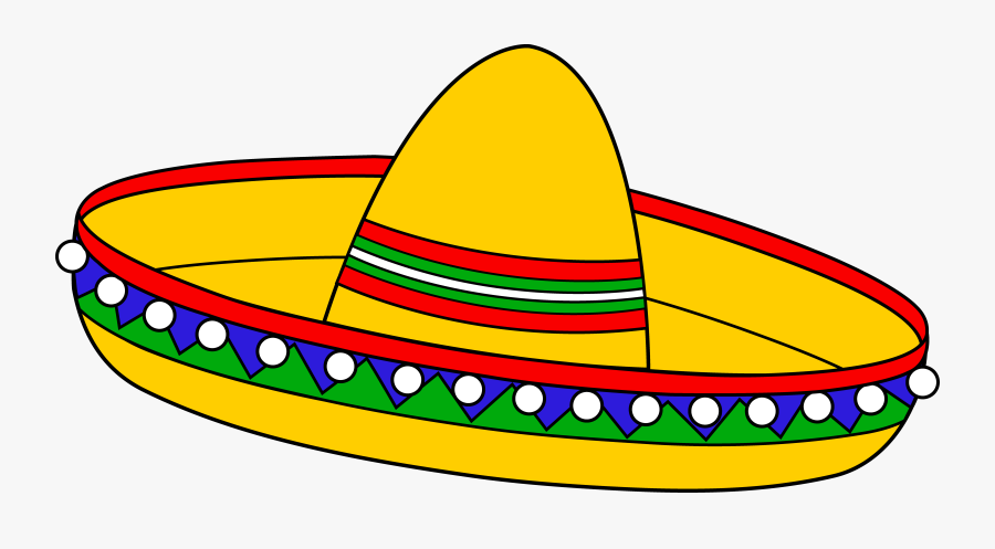 Transparent Sombrero Clipart - Cinco De Mayo Hat Clip Art, Transparent Clipart