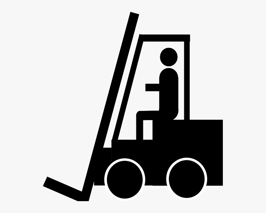 Fork Truck, Pallet Transporter, Forklift, Lift Truck - Forklift Clipart, Transparent Clipart