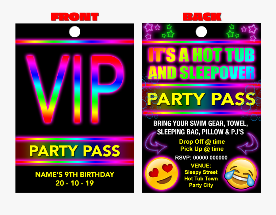 Karaoke Birthday Party Invitation, Transparent Clipart