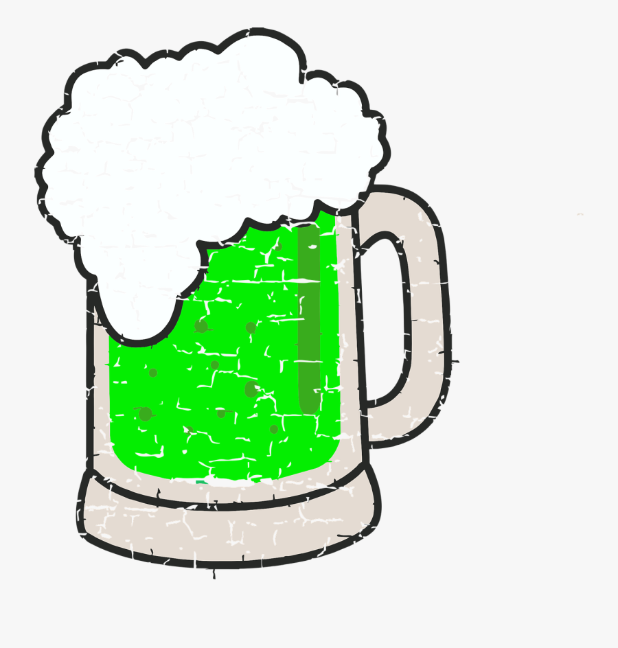 Green Beer Beer Irish Free Picture - Transparent Background Beer Mug Clipart, Transparent Clipart