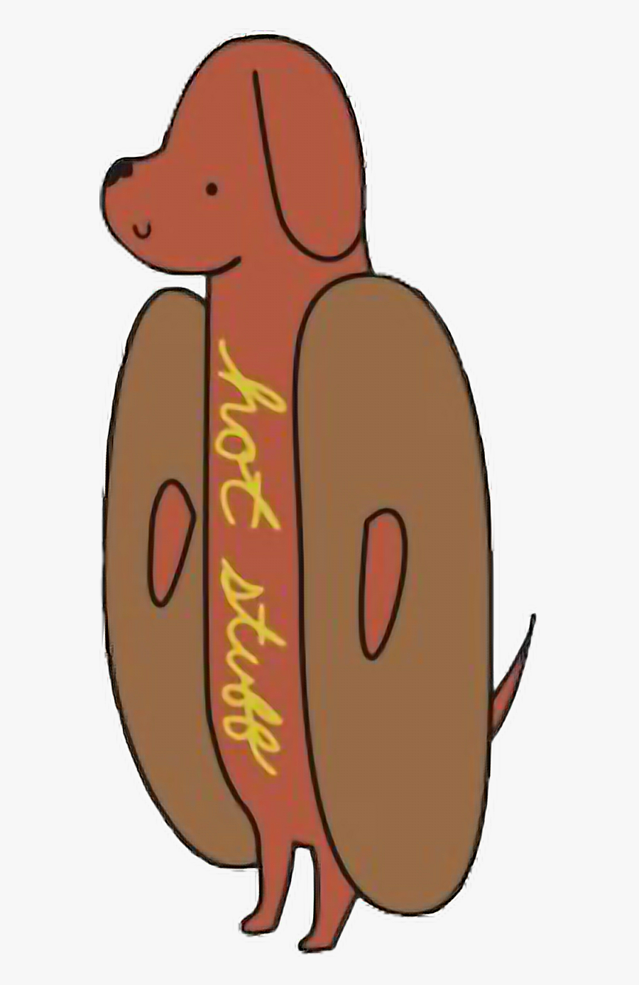 #hotstuff #weinerdog #weiner #dog #hotdog #meat #freetoedit, Transparent Clipart