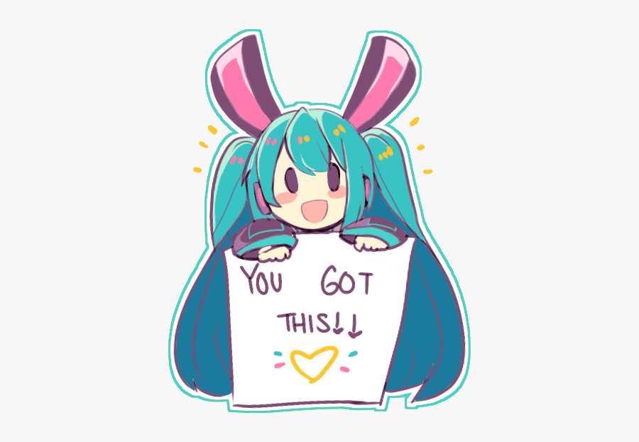 Happy Miku Monday I’m Happy That People Have Liked - Happy Miku, Transparent Clipart