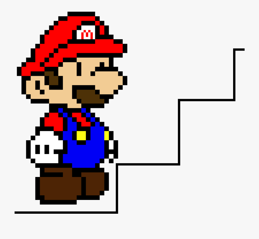 Paper Mario Pixel Art, Transparent Clipart