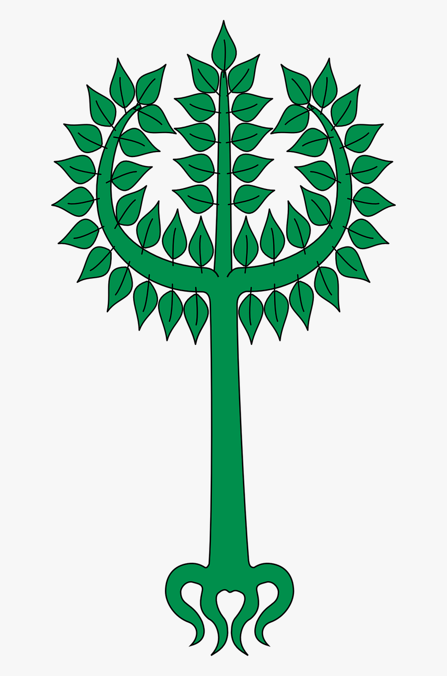 Tree Heraldic Symbol - Aligarh College Of Pharmacy Logo, Transparent Clipart