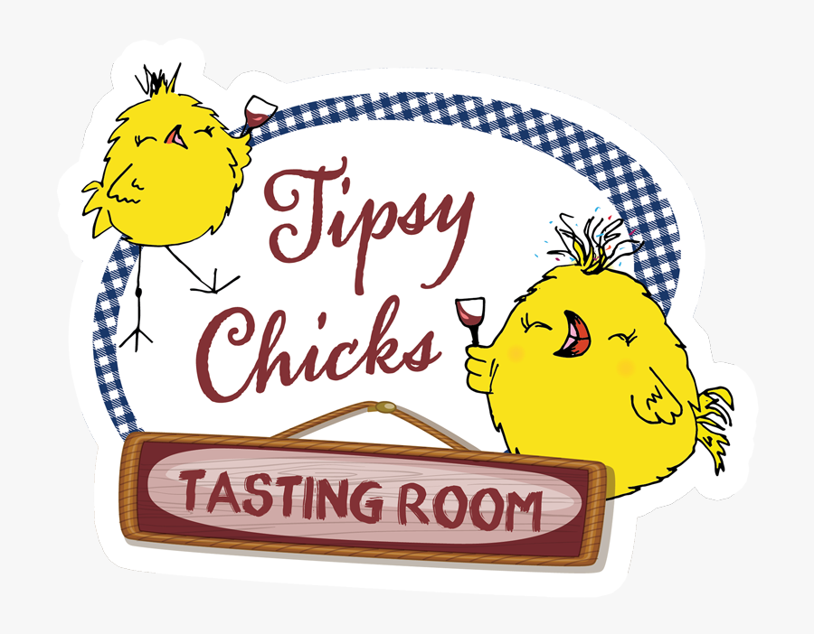 Tipsy Chicks Tasting Room Logo, Transparent Clipart