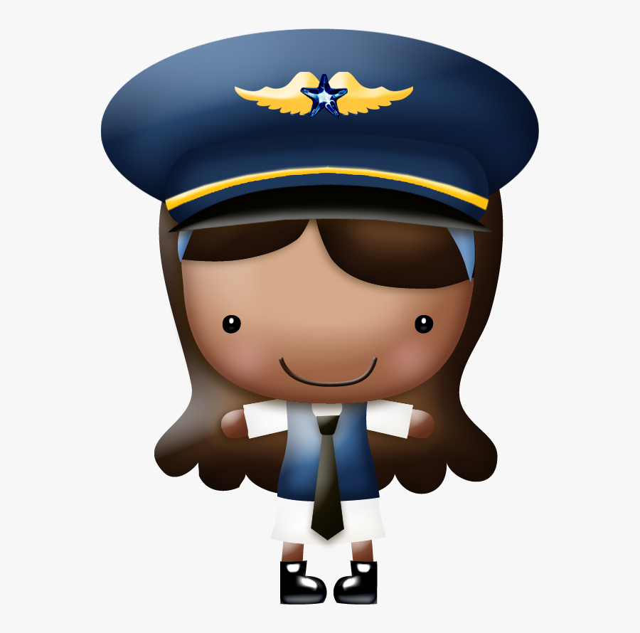 Girl Pilot Clipart, Transparent Clipart