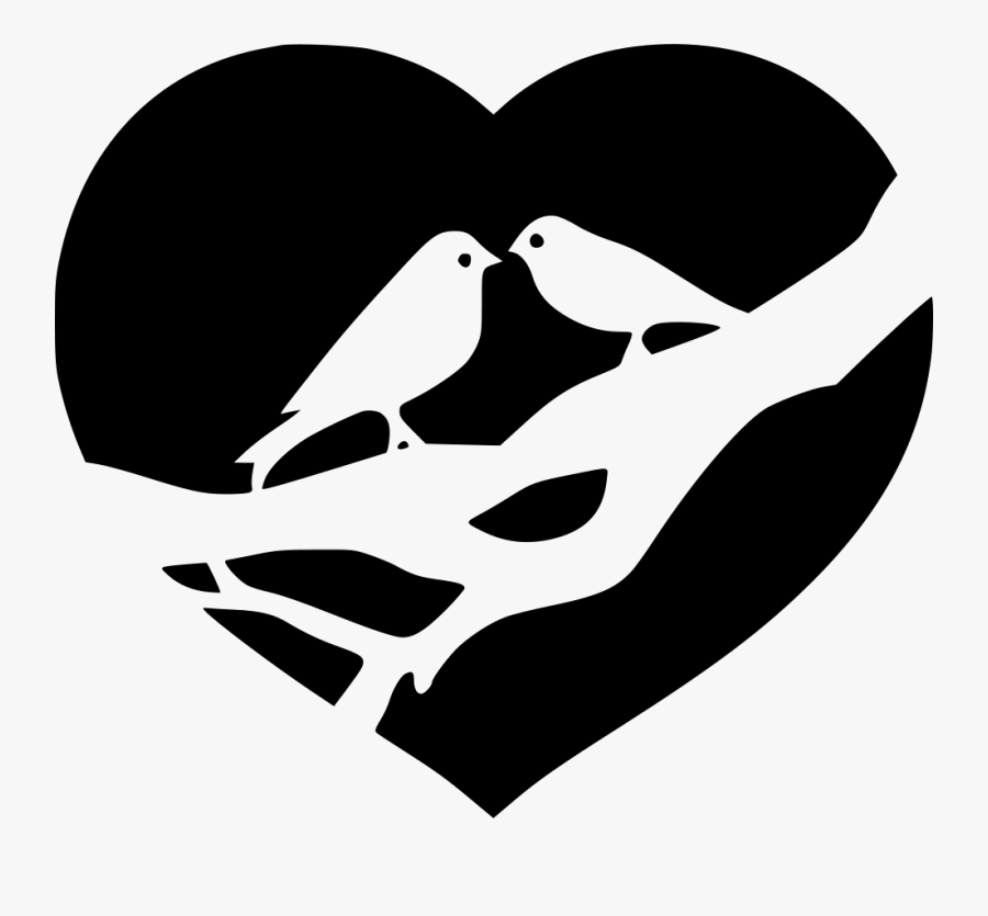 Jpg Royalty Free Stock Bird Png Icon Free Download - Two Birds Love Icon, Transparent Clipart