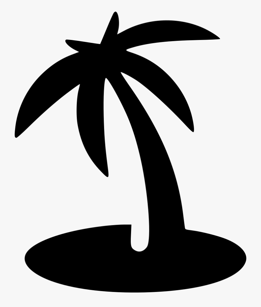 Palm-tree - Beach Icon Png Transparent, Transparent Clipart