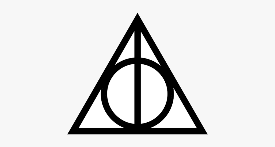 Harry Potter Deathly Hallows Graphics Design Dxf Vector - Harry Potter Deathly Hallows Silhouette, Transparent Clipart