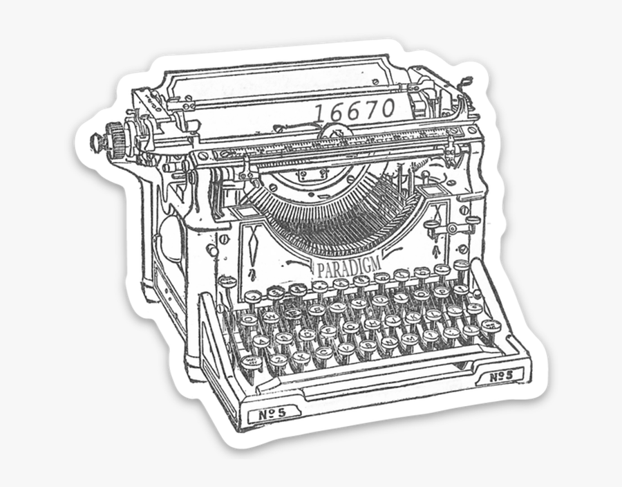 Typewriter, Transparent Clipart