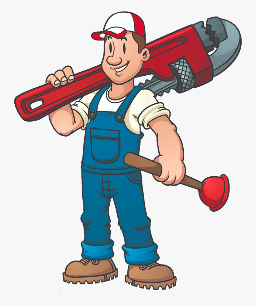 Plumbing Repair Services In Salt Lake County - Cartoon Plumber Png, Transparent Clipart