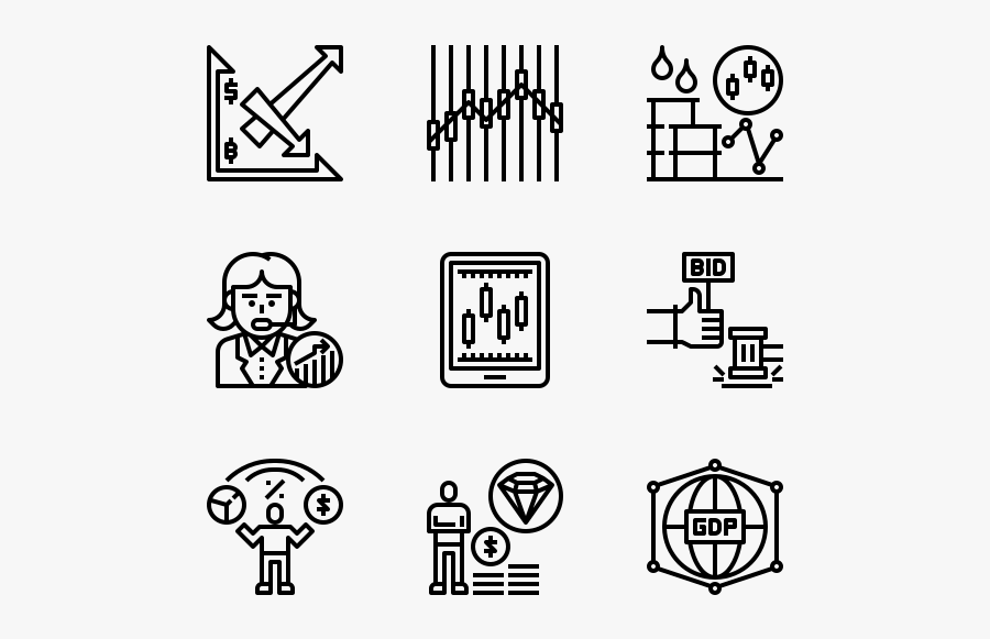 Stock Investment - Outdoor Icons, Transparent Clipart