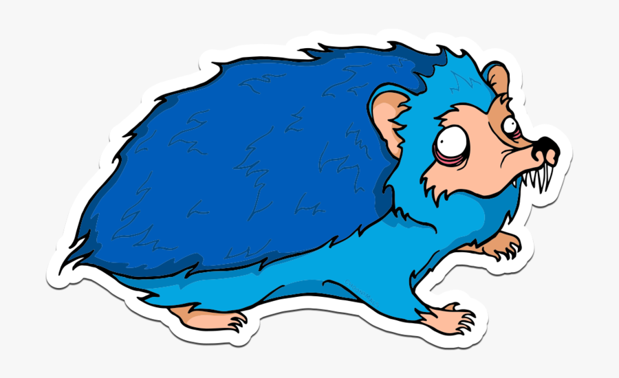 Kronic The Hedgehog Sticker - Cartoon, Transparent Clipart