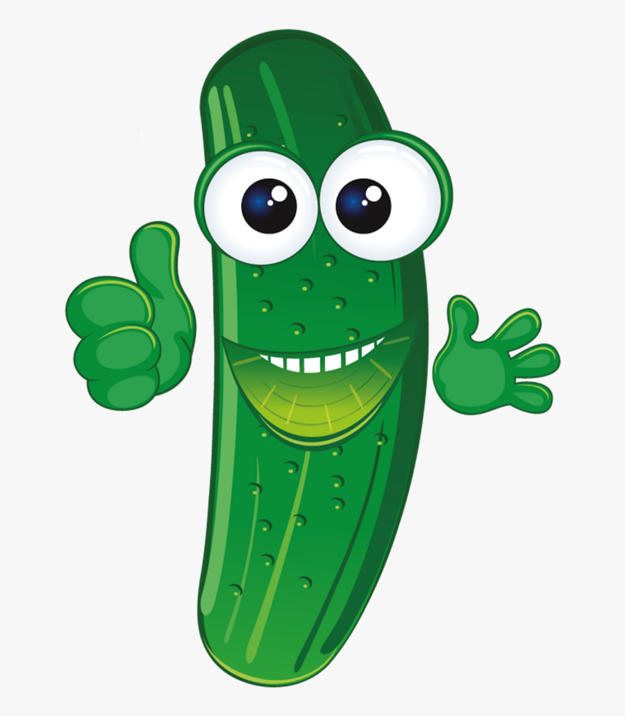 #mq #green #cucumbers #cucumber #face - Cartoon Cucumber Png, Transparent Clipart
