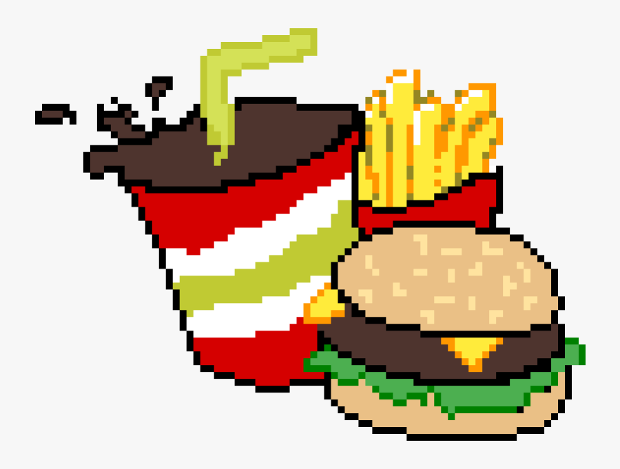 Food Pixel Art Templates, Transparent Clipart