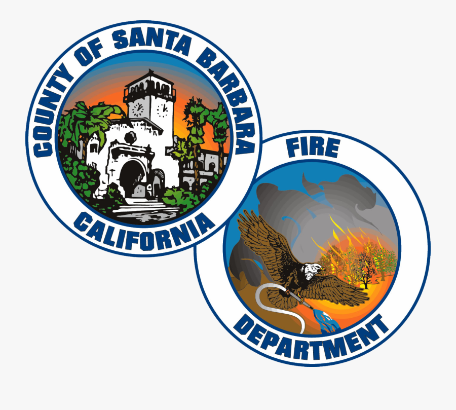 Santa Barbara County Fire Department Logo, Transparent Clipart