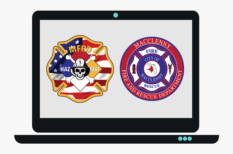 Fire Department Patches Logo Design - Register Now Email Template, Transparent Clipart