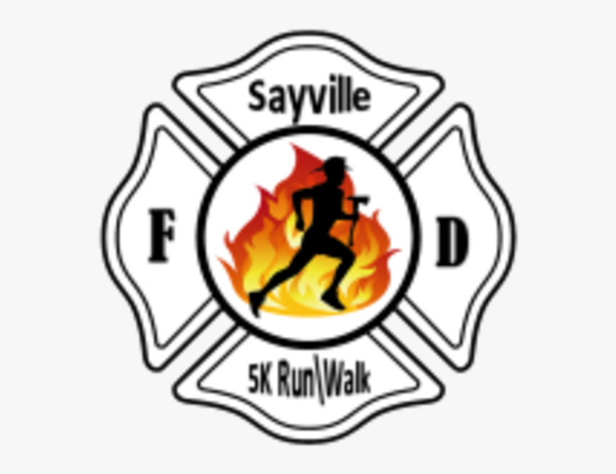 Sayville Fire Department 5k Run Walk - Fire Department Emblem, Transparent Clipart