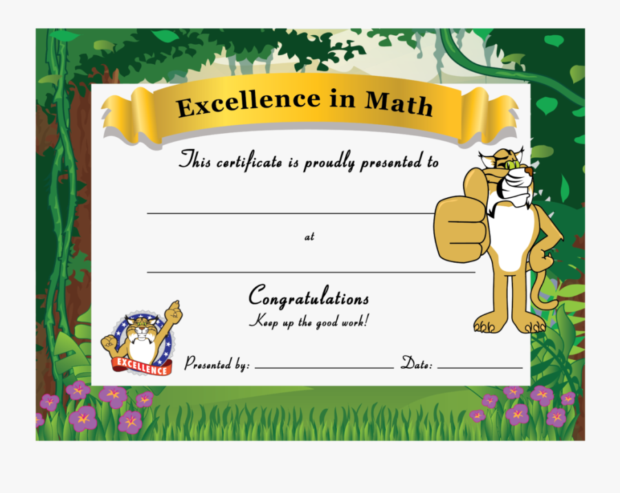 Bobcat Award Certificate Pbis Diploma Student Of The Month Free