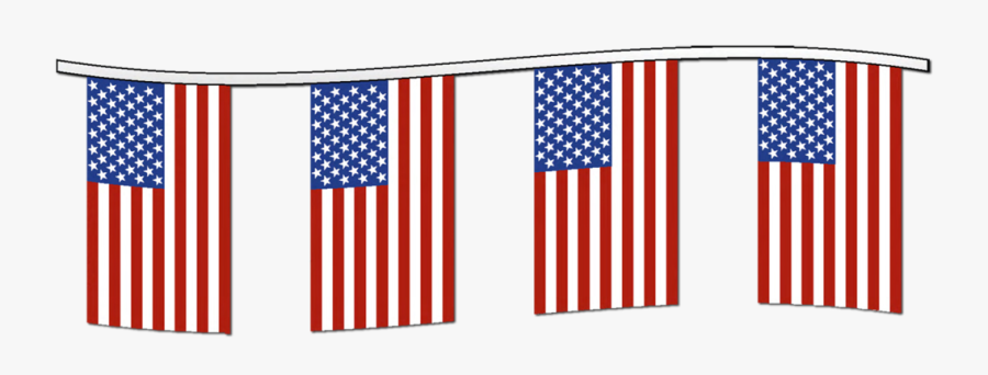 Pennon United Of Sales States Flag American Clipart - Made In Usa, Transparent Clipart