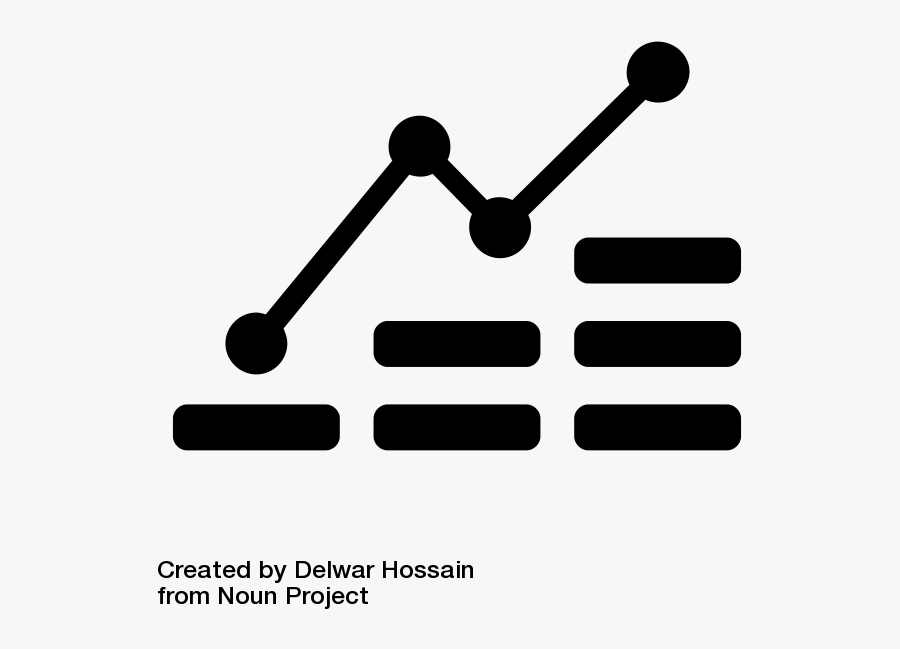 Image From Noun Project Showing A Basic Graph And Data - Stock Market Line Art, Transparent Clipart