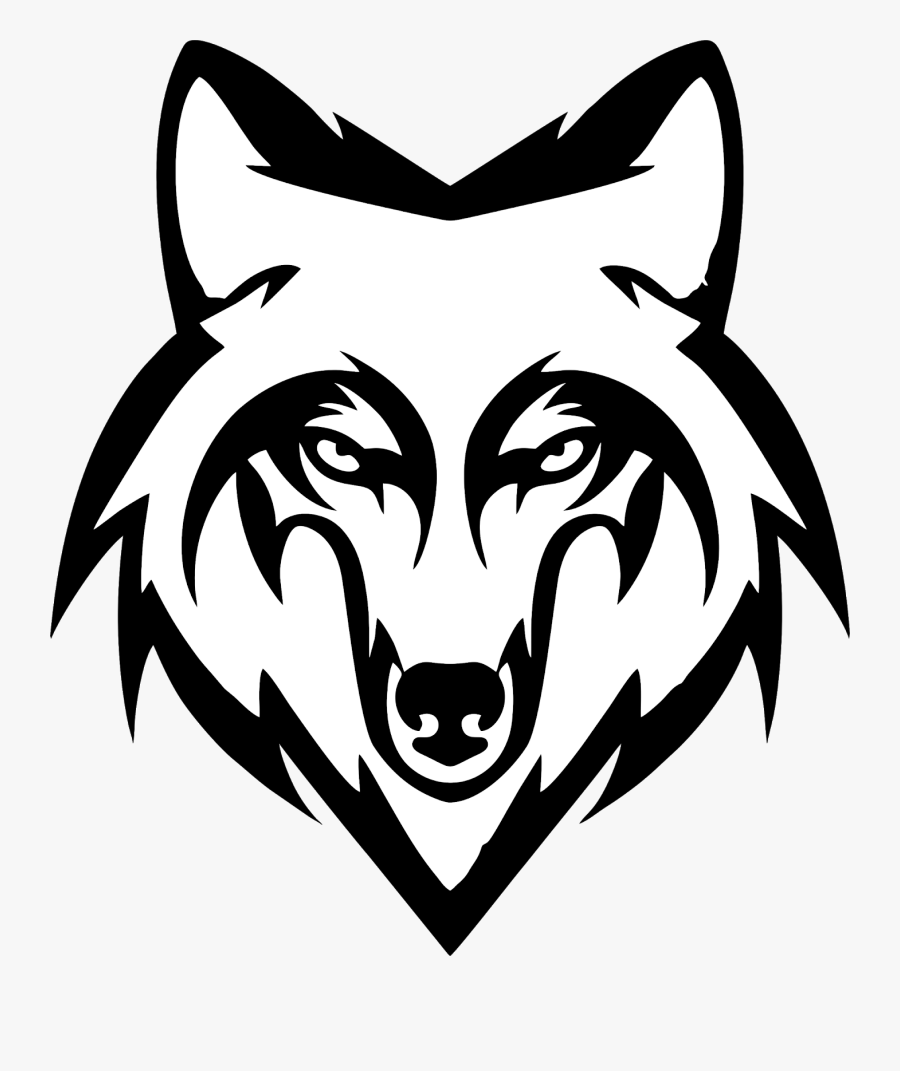 Vector Wolf Wolf Black And White Png- - Wolf Head Clipart ...