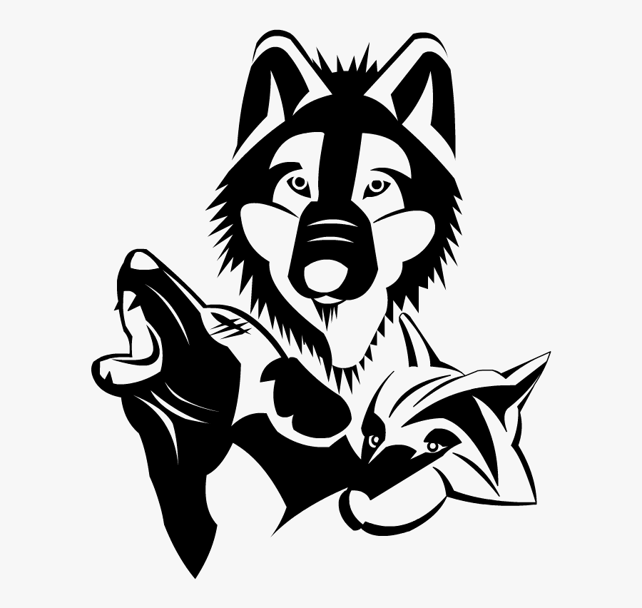 And Art,sticker,fictional Character,graphics,art - Wolf Pack Tattoo, Transparent Clipart