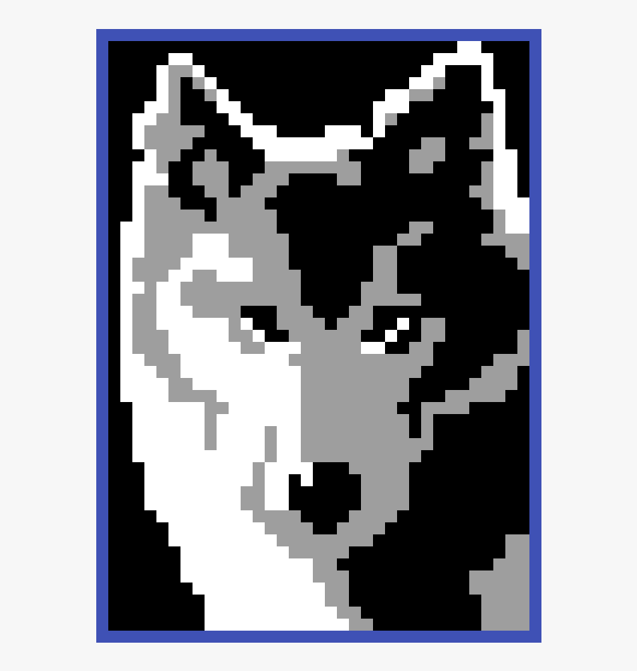 Perler Beads Wolf Pattern, Transparent Clipart