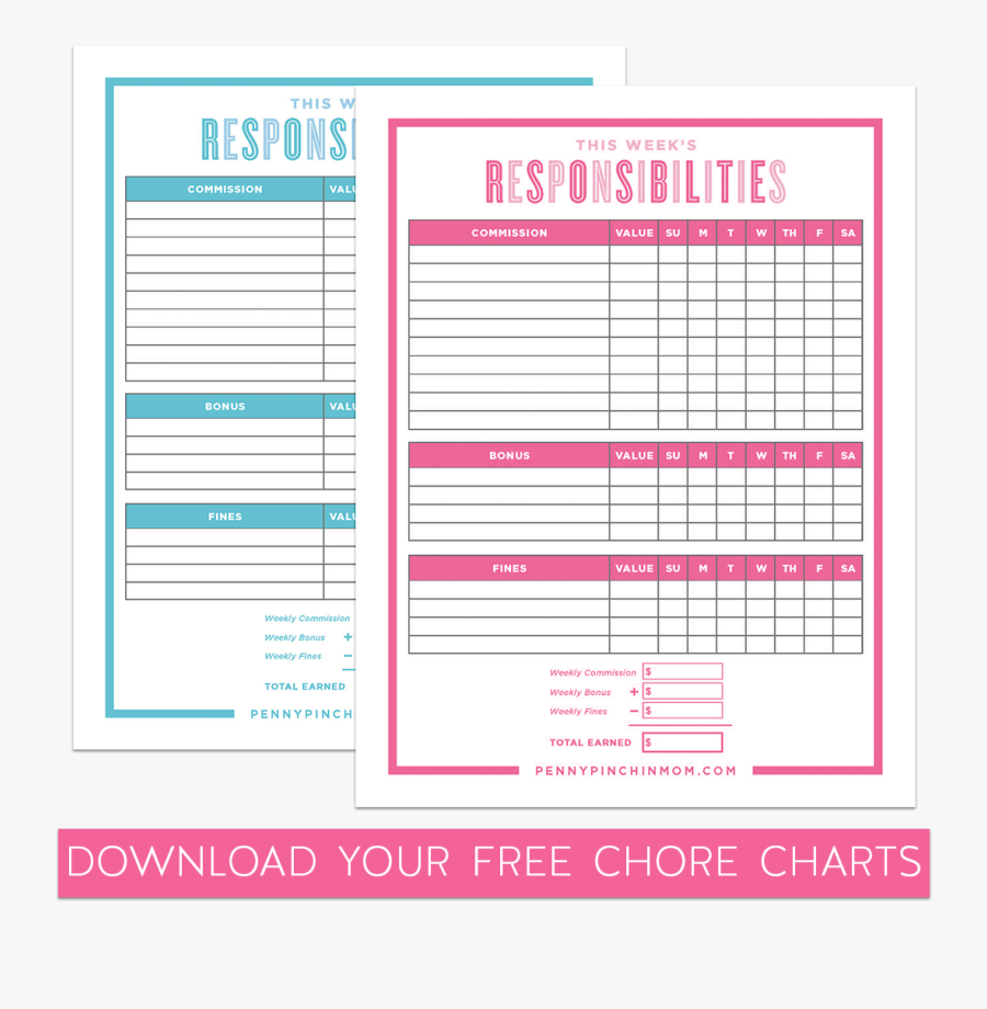 Chore Chart For Teens , Free Transparent Clipart - ClipartKey