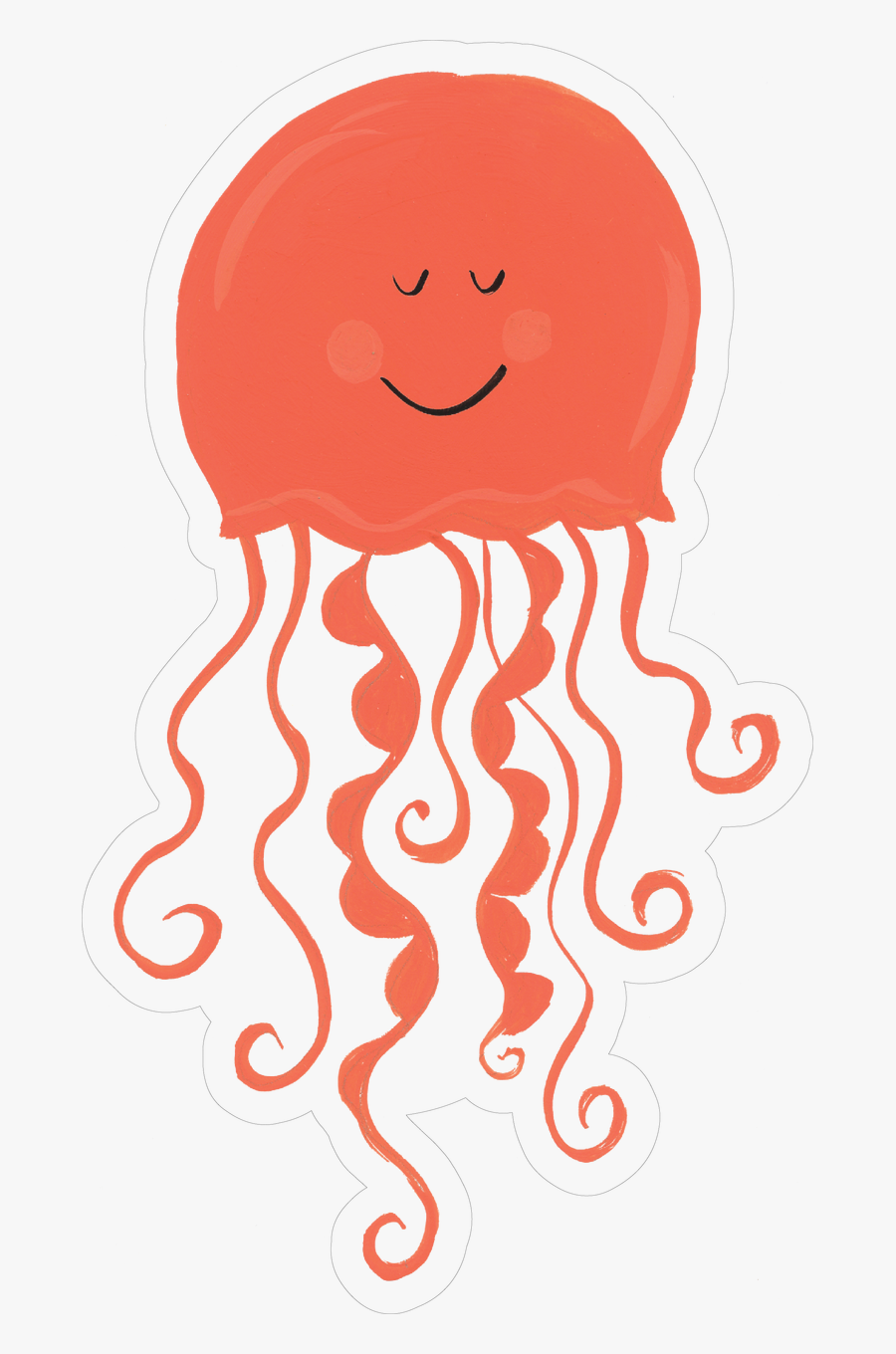 Jellyfish Print & Cut File - Illustration, Transparent Clipart