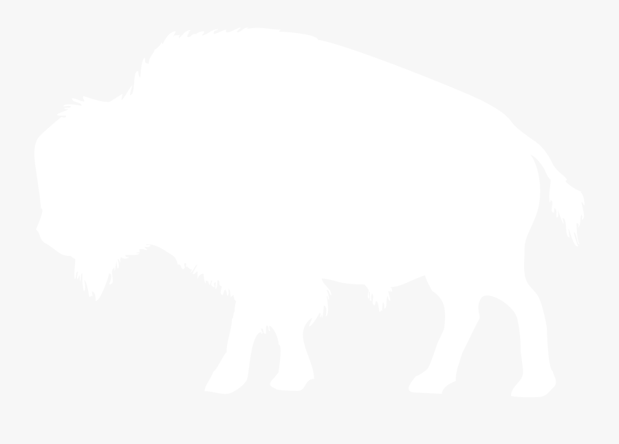 Transparent Buffalo Silhouette Png - Outline Image Of Bison, Transparent Clipart