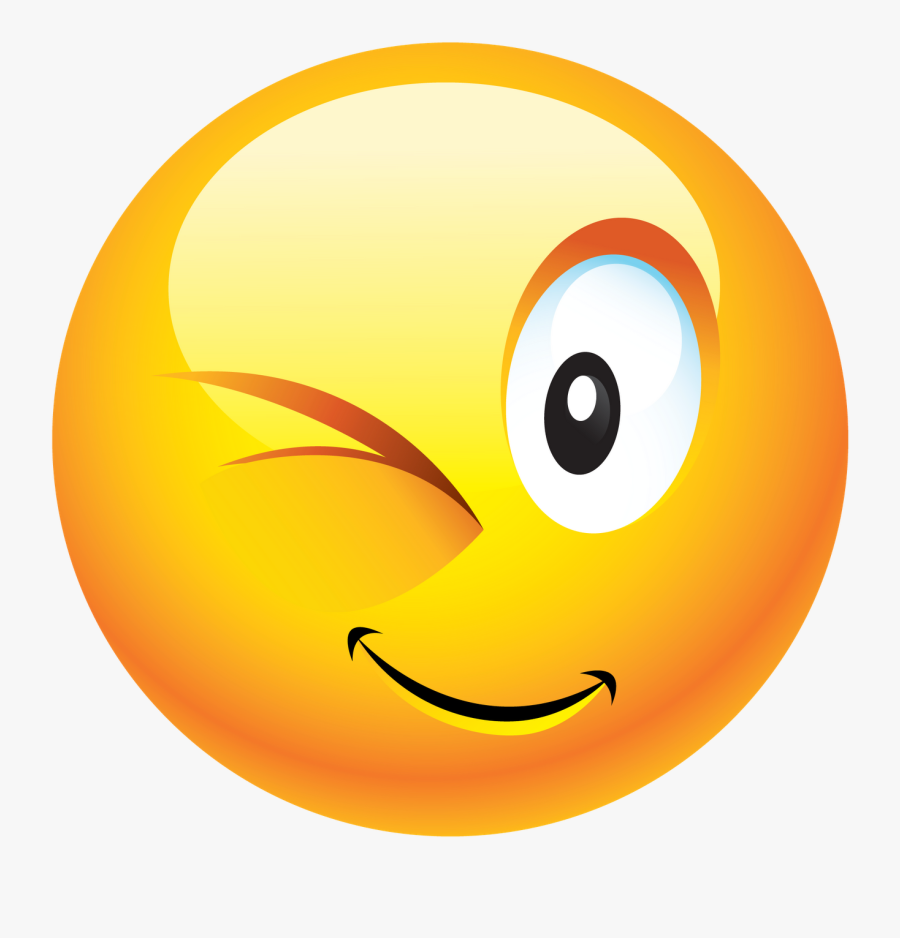 Emoticon Smiley Wink Clip Art - Emoji For Whats App Dp , Free ...