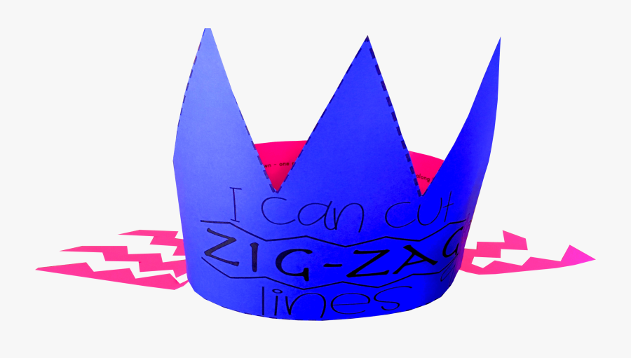 Zig-zag Cutting Crown, Transparent Clipart