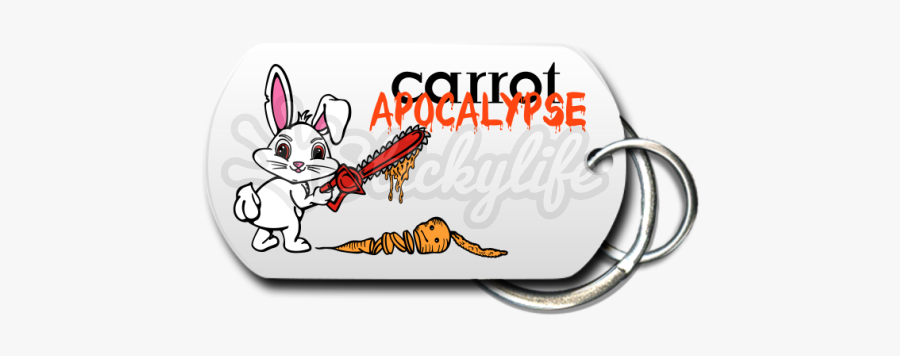 Carrot Apocalypse Key Chain Front - Cartoon, Transparent Clipart
