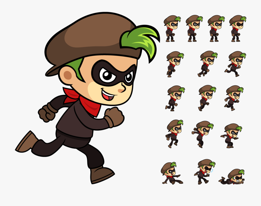 2d Character Sprite Png , Free Transparent Clipart - ClipartKey