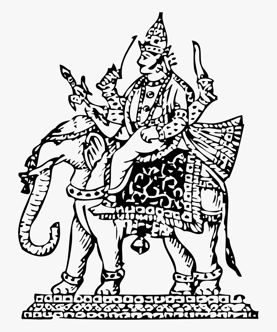Indra, King Of Heaven - Indra God Clip Art, Transparent Clipart