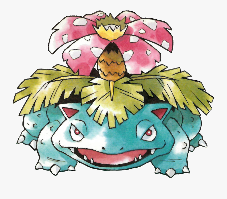 001 Venusaur Smells Way Better Than Rotten Meat - Venusaur Ken Sugimori, Transparent Clipart