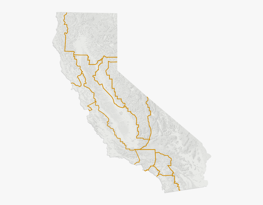 California Region Map - San Jose Sharks California, Transparent Clipart