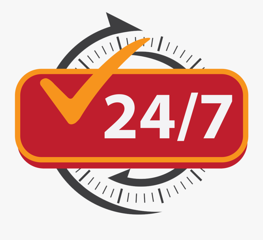 24 Hour Service Png, Transparent Clipart