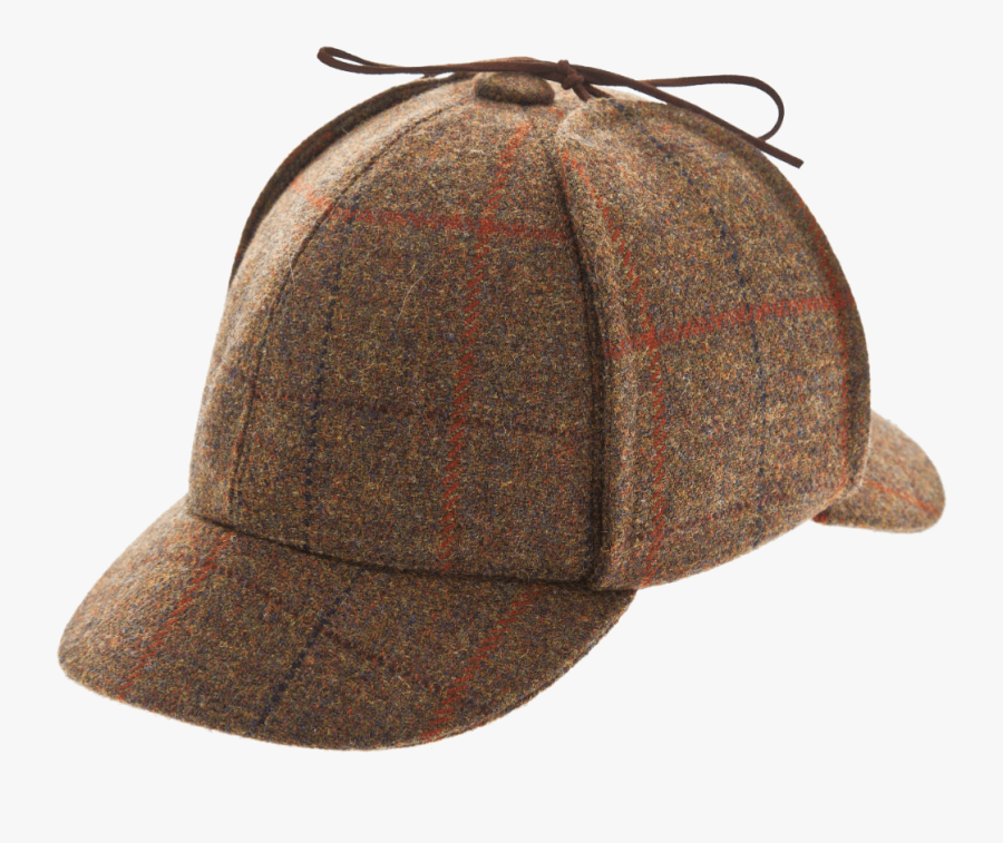 Tweed Hat - Sherlock Holmes Hat Transparent Background, Transparent Clipart