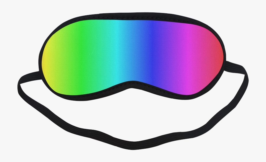 Crayon Box Ombre Rainbow Sleeping Mask - Rainbow Sleep Mask, Transparent Clipart