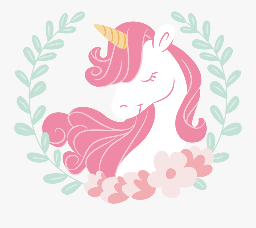 Paper Drawing Pink Hair - Background Vector Unicorn Design, Transparent Clipart