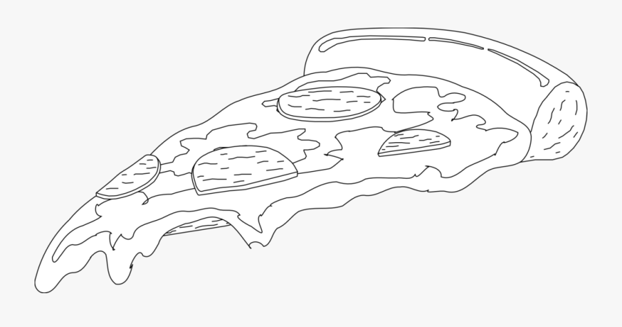 Png Pizza Black And White 2028961 1969 Bow Clipart - Transparent Black And White Pizza, Transparent Clipart