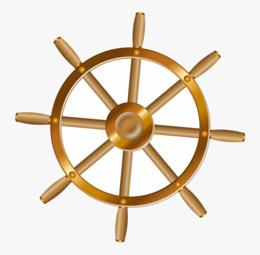 Ship Wheel Clipart Anchor Transparent For Free Png - Boat Steering Wheel Icon, Transparent Clipart