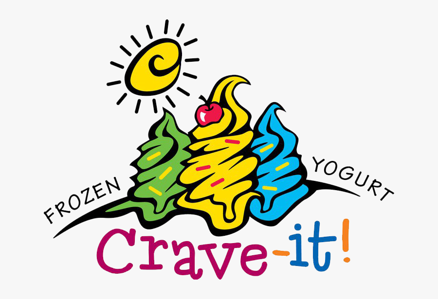 Crave It Frozen Yogurt, Transparent Clipart